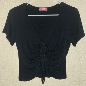 Black crop top